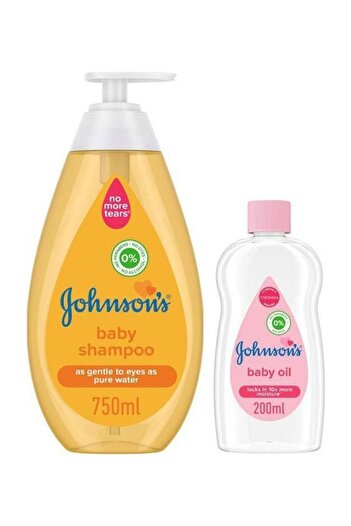 Johnson Baby Shampoo 750 ml Plus Baby Oil 200 ml