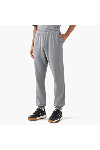Kappa Logo Embroidered Joggers with Piping Detail and Pockets