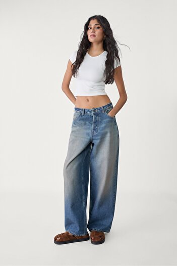 Stradivarius Basic polyamide T-shirt