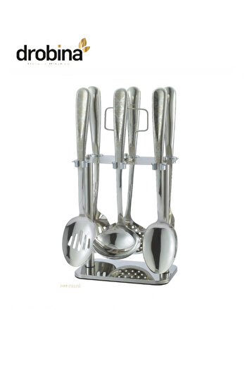 drobina Dropina 7-Piece Stainless Steel Spoon Set, Silver