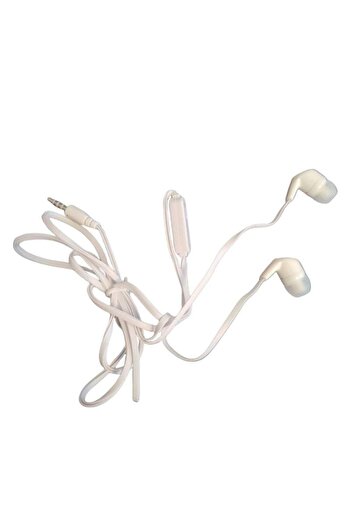 SIKS Căști cu fir ®, ușor de purtat, intrare jack de 3,5 mm, super bass, culoare albă