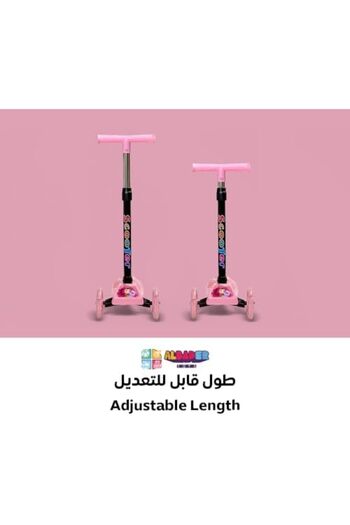 ALBADER Scooter , 3 Wheel Scooter with & Handle & Extra-Wide LED Skate Scooter, Lightweight Scooter