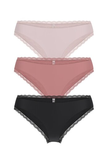 Guess Basic Microfiber Women's Brief 3-Piece Panties Pack