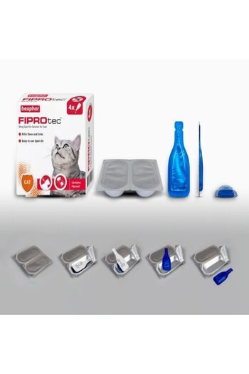 Beaphar Fiprotec for Cat, 4 Pipettes