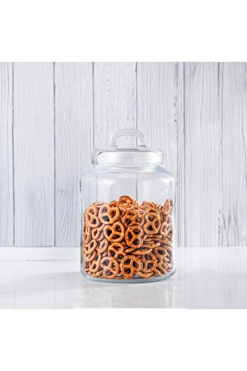 Generic PARFAIT Elegant and Sturdy Glass Storage Jar with Lid Clear 3 Liter 50005-7