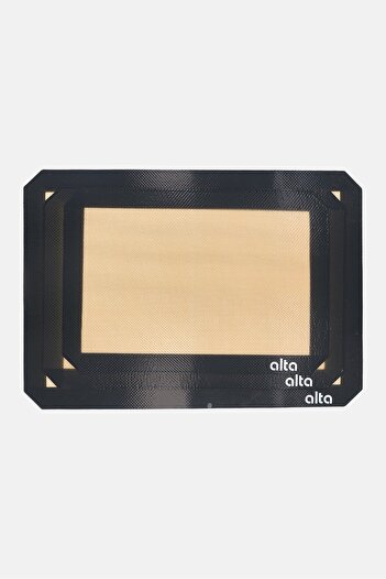 Alta 3 Pieces Silicone Baking Mat Set, Brown/Black