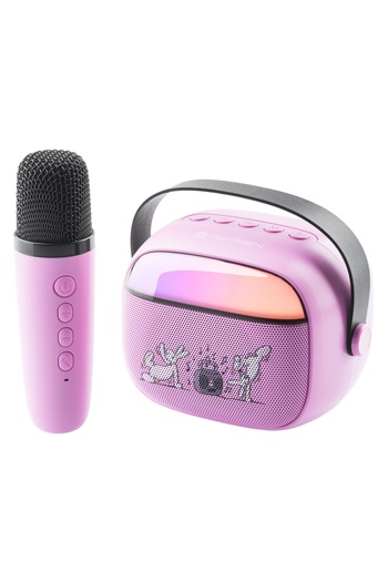 Gogen Portable speaker for children GoGEN BOB A BOBEK PARTY, 3.2 W, microphone, pink