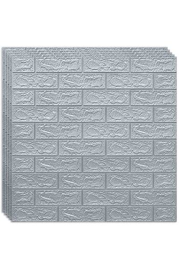 HOZRO Set 10 x Tapet 3D Self-adhesive HOZRO, Brick Pattern, Covers 5.39 sqm, Modern Design, Easy Installat