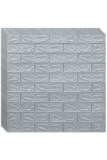 HOZRO Set 10 x Tapet 3D Self-adhesive HOZRO, Brick Pattern, Covers 5.39 sqm, Modern Design, Easy Installat