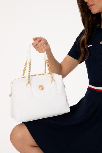 U.S. Polo Assn. Women's White Shoulder Bag 50293653-Vr013