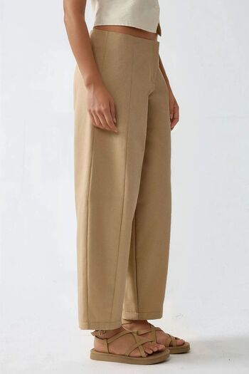 Hiccup High Waist Balloon Pants Turning