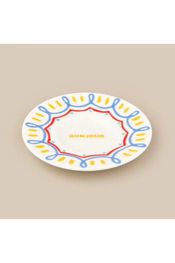 Evidea Kitchen Bonjour Tea Plate - Colored - 13 cm