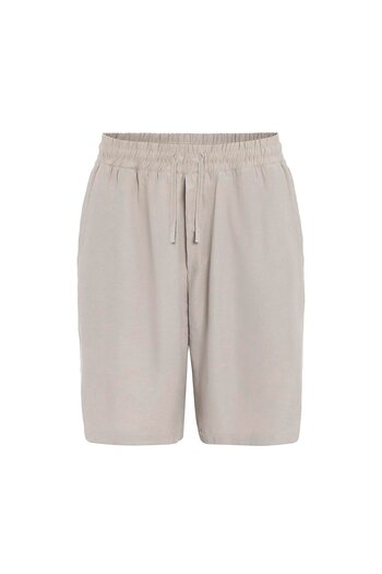 VAMOSCLO Oversized modal fabric bermuda shorts beige