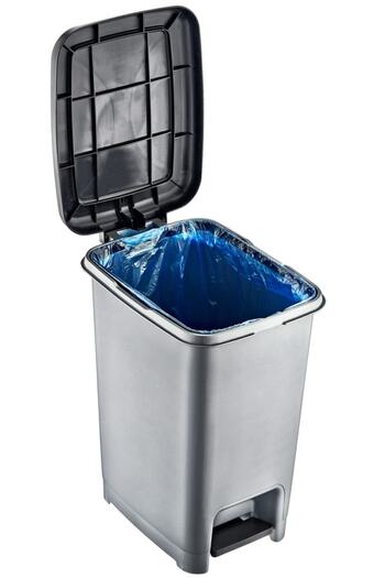 Dünya Plastik Slim Pedal Trash Can 40 Liters