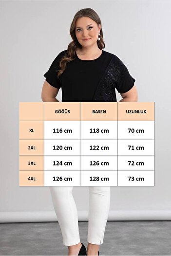 FOR ESRA BIG TREND Women's Plus Size Chest Tulle Flower Applique Stone Print Side Slit Wide Collar Short Sleeve Stretchy Viscose Blouse