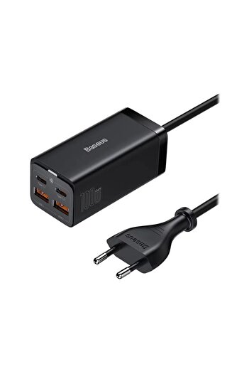 Baseus Baseus GaN3 Pro universal fast charger, 2x USB-C, 2x USB, 100W PD3.0, QC4.0, AFC, Black