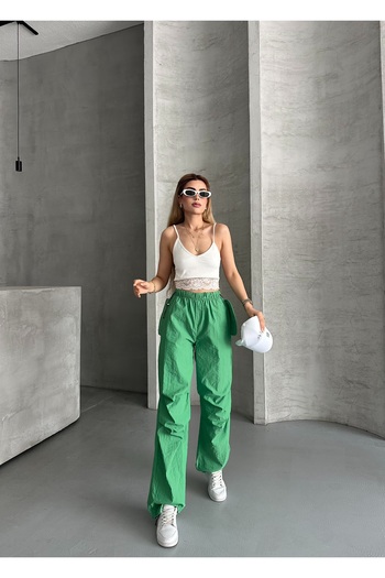 Laleli Butik Women's Parachute Fabric Trousers