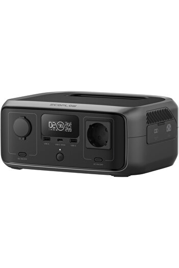 EcoFlow Φορητός σταθμός φόρτισης River 3 UPS, 245 Wh, 300W, 600W με X-Boost, μαύρος