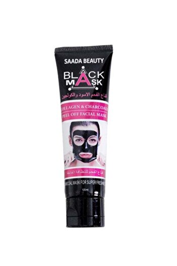 SAADA BEAUTY Collagen and Charcoal Peel Off Facial Mask 100ml
