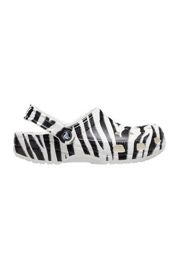 Crocs Clogs classic animal print clog - white/zebra print