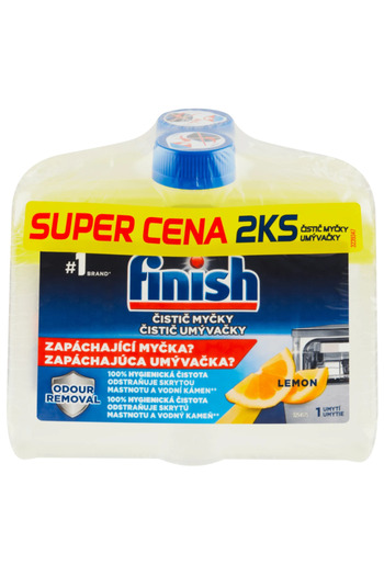 Finish Lemon Duo Dishwasher Cleaner 2x250ml