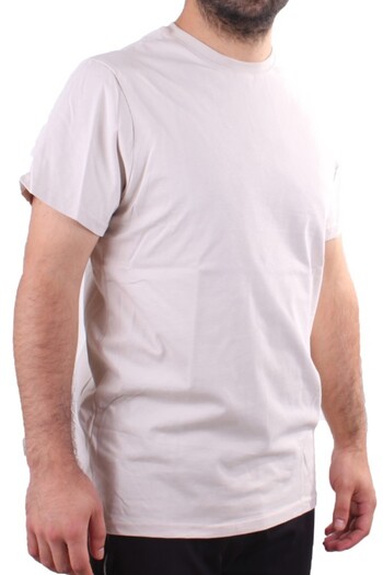 Twister Jeans 2300 Beige Casual Cotton Basic Crew Neck Men's T-Shirt