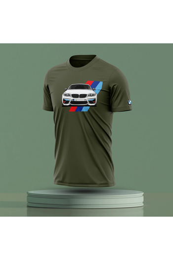 Bulvar Lee Men's Crew Neck Bmw Cotton T-Shirt
