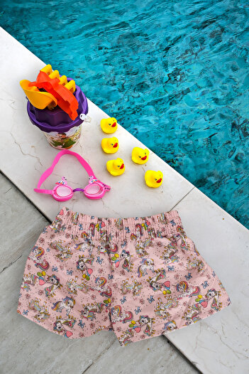 Mayom Printed Girl's Swim Shorts
