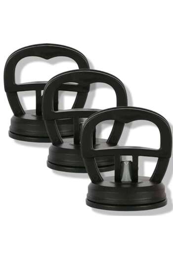 HOZRO Set 3 Professional Suction Cups HOZRO for Straightening Auto Body Panels, Black Color