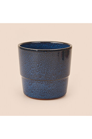 AIDA PROFESSIONAL London Reaktif Seramik Saksı - Mavi - 11,5x12,5 cm