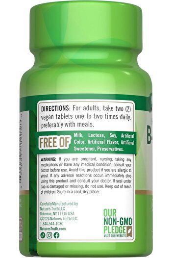 Nature's Truth , B-Complex Plus B-12, High , 90 Tablets