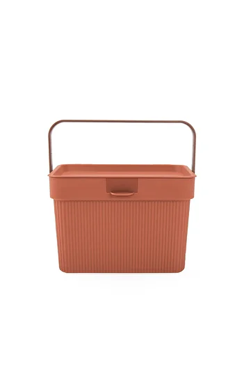 HOMİNG Homing Multi-Purpose Handle and Lid Detergent Box Organizer 6Lt Soft Tile