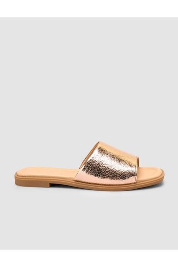 Cabani 100% Genuine Leather Beige Women's Slippers