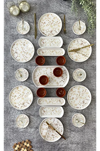 Borser Gold Eliz 23 Piece Breakfast Set