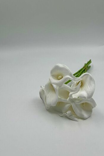Massaltay Pachet de 8 aranjamente de flori umede albe cu aspect realist – aranjament de flori artificiale elegant și de înaltă calitate
