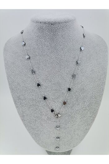 Hobimos Heart Y Necklace - Non Blackening Y Necklace