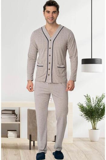EM&FA TEKSTİL Men's Plus Size Pajama Set