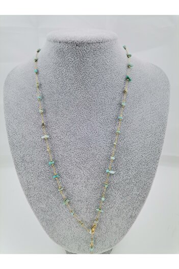 Hobimos Stoned Y Necklace - Non-Tarnish Y Necklace