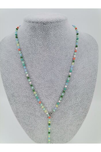 Hobimos Y Necklace - Tarnish-Free Y Necklace with Colorful Beads