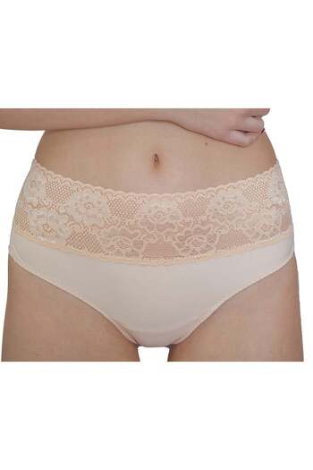 BLD by Exclusive SIMONA beige lace Brazilian panty, BLD by Exclusive