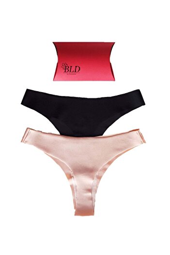 BLD by Exclusive Set, 2 pcs Brazilian thong panties, microfiber, seamless, Julie, BLD by Exclusive