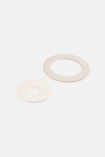 Catherine Malandrino 2 Pieces Nesting Silicone Trivets, Multicolor