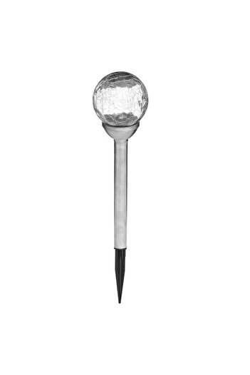 Generic atmosphera High-Quality Nara Glass Solar Light Silver and Clear 45cm 164207