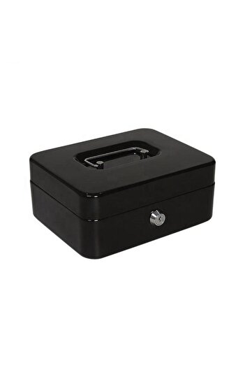 Generic StarTech High Quality Sturdy Flat Key Cash Box Black 1.3kg YFC25