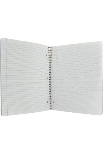 Roco Neon Maroon Single Ruled Notebook A4 - 100 Sheets (Arabic)