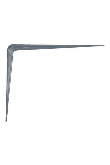 ACE 18-Gauge Wall Mount Decorative Steel Shelf Bracket Grey 8 x 10inch