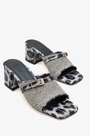 Liza Shoes Jayla Women's Straw Detailed Belted Slippers A026-K316