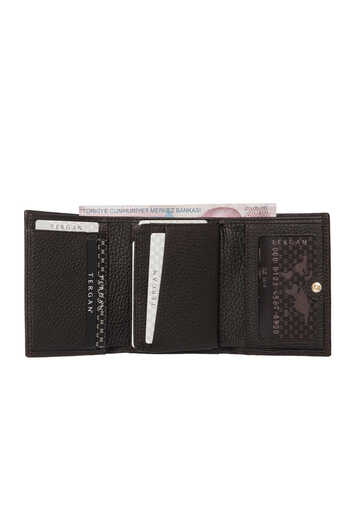 Tergan Brown Genuine Leather Women's Wallet - S1Cb00005633-A42