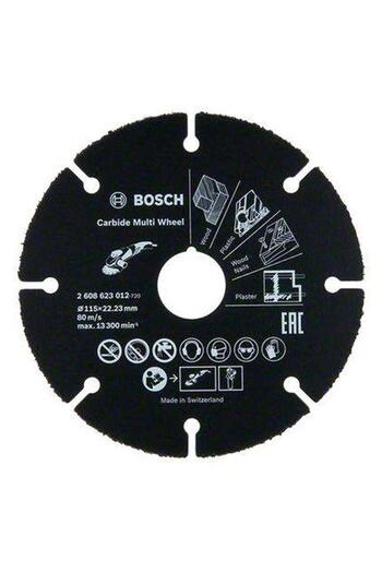Generic BOSCH Carbide Multi Wheel Black 115mm
