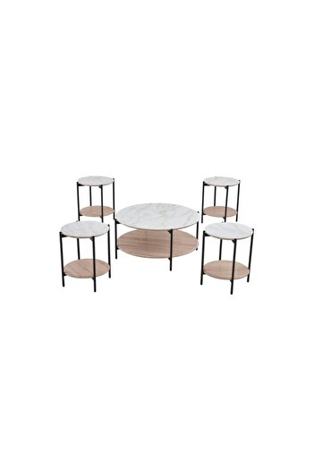 DEC4 Elegant and modern 4+1 tea table set